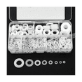 thumbnail image 2 of 500Pcs White Nylon Flat Washer Gasket Set M2 M2.5 M3M4M5 M6 M8 M10 Plastic Sealing O-Rings Assortment Kit Fastener, 2 of 8