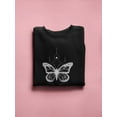 thumbnail image 3 of A Cosmic Butterfly Sweatshirt Women -SPIdeals Designs, Female 5X-Large, 3 of 4