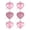 1#pink, variant on 6Pcs Heart Ornaments, Valentines Day Decorations, 2.36 inch Heart Shaped Decorations Tree Hanging Baubles, Decorative Hanging Ornaments for Valentines Anniversary Wedding Party Decor