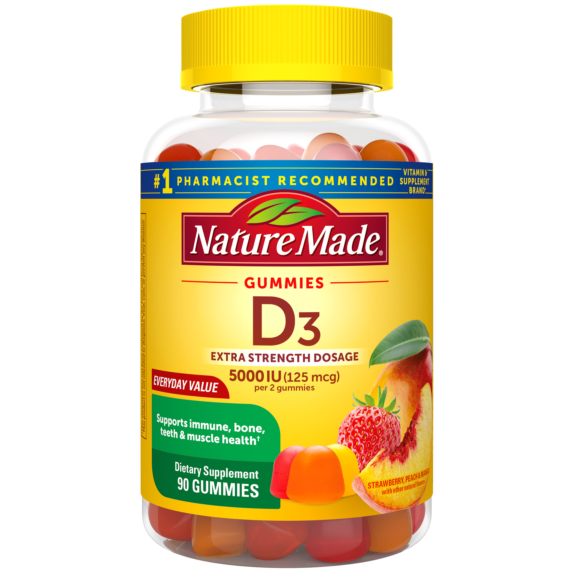 Nature Made Vitamin D3 5000 IU Gummies, Extra Strength photo 2