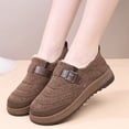 thumbnail image 5 of Women Slip On Winter Boots Insulated Warm Comfortable Flat Sole Non Slip Traction Outdoor Casual Shoes, 5 of 8