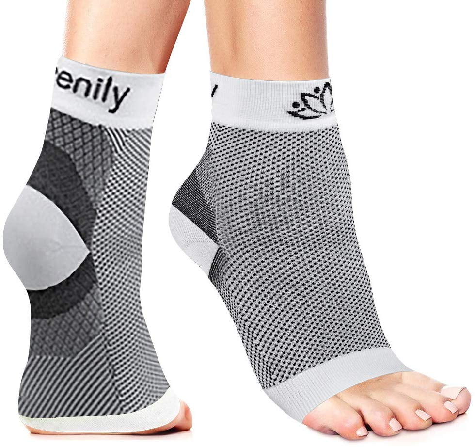 Serenily Plantar Faciitis Socks Toeless Socks for Foot Pain & Plantar