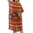 thumbnail image 4 of HELLHERO Polyester Bathing Suit Cover Up for Summer Long Free Size Long Kimono Swimsuit Cover Up Geometric Hummingbird, 4 of 6