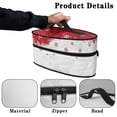 thumbnail image 5 of HELLHERO Winter Snowflakes Fall Travel Iron Storage Bag Polyester Dustproof Universal for Most Irons Home Textile Storage, Case Only, 5 of 6