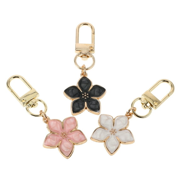 WHAMVOX 3pcs Women'S Bag Decoration Flower Charms Keychain Ornament Purse Hanging Charm Backpack Decoration Keychain Pendant Keychain Accessories