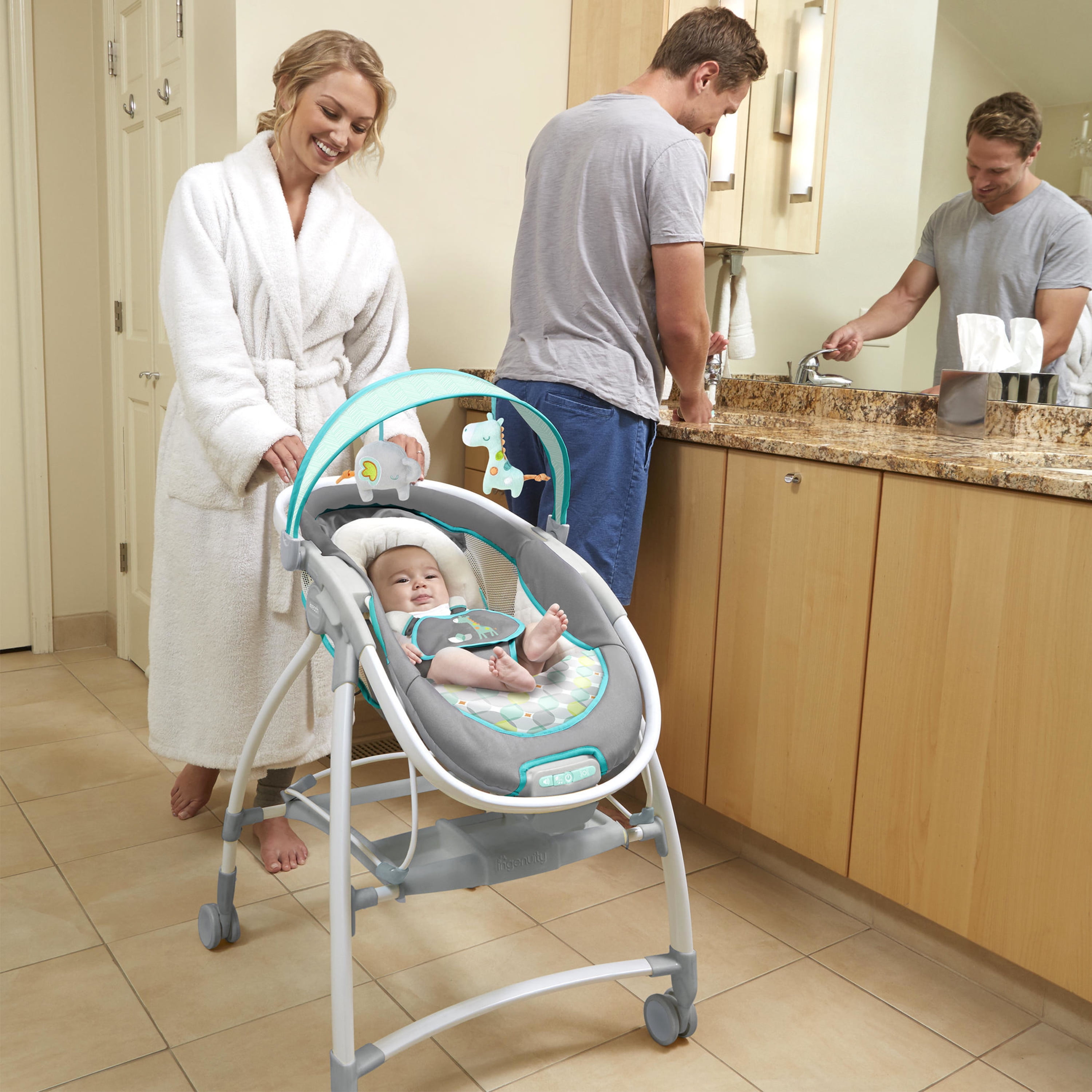 baby bouncer with wheels