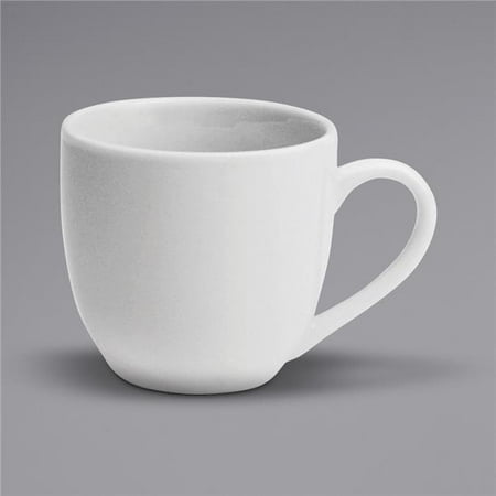 

3.5 oz Bright White Ware Rolled Edge Porcelain A.D. Cup