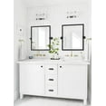 thumbnail image 2 of TEHOME Black Metal Framed Pivot Rectangle Bathroom Mirror 20x24", 2 of 11