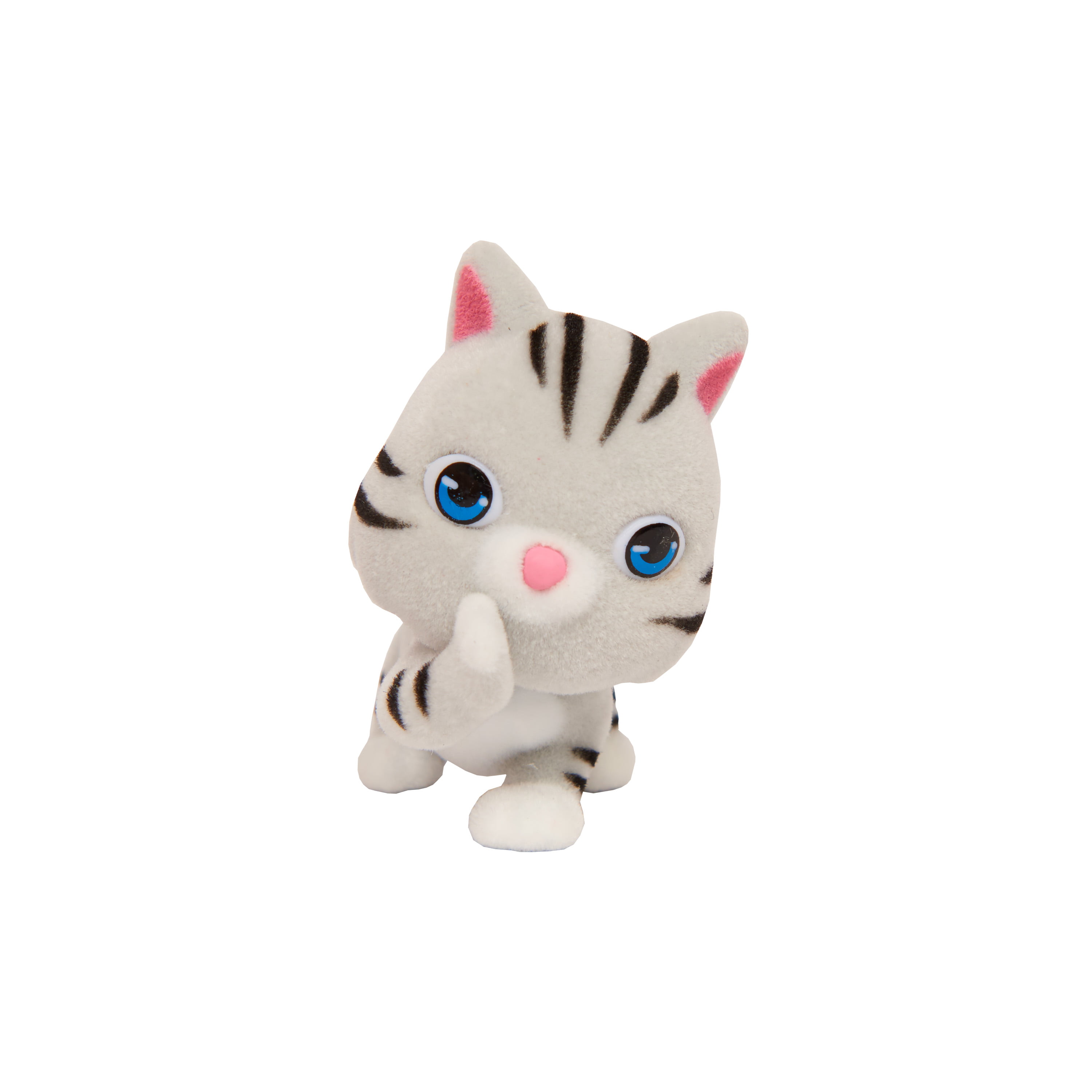 Black and White Tabby Cat Kitty in My Pocket Series 5 Ebony 