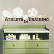 RoomMates Peel and Stick Athlete in Training Wall Decal Set