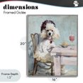 thumbnail image 4 of Stupell Industries Eclectic Ladies Who Lunch Poodle Gray Framed Giclee Art, 16 x 20, by Annabelle Hall, 4 of 8