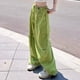 thumbnail image 5 of Pantalones casuales rectos de cintura alta con bolsillos y diseño de verano para mujer, pantalones holgados adelgazantes de pierna ancha y modernos, 5 of 6