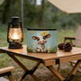 thumbnail image 4 of TOPRenddon Highlands Cow Coin Purse, Polyester Zipper Pouch for Cash Cards Keys, Minimalist Small Change Purse, Farmhouse Animal Card Holder, Portable Travel Wallet, 4 of 6