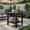 Black, variant on Resenkos Patio Coffee Tables,Patio Tables,Set of 2 18 Inch Round Weather-Resistant Adirondack Side Tables-Brown