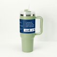 thumbnail image 1 of Vaso INNOTECHSC de 40 oz con Asa y Tapa con Pajita | Vaso Aislado, Botella de Agua Reutilizable de Acero Inoxidable, Taza de Viaje, Portavasos, Apto para el Hogar, la Oficina O el Automóvil, 1 of 5