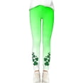 thumbnail image 6 of Tisuna Girls St Patricks Day Leggings Child Cartoon Print Elastic Waist Tight Leg Yoga Pants Fashion Stretchy Little Girls Play Holiday Festive Outfits Green1 Size 8-10 Years, 6 of 6