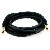 Monoprice Premier Series 10' 16AWG 1/4" TRS Male to Male Audio Cable Black 104794