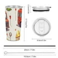 thumbnail image 2 of 20oz Insulated Stainless Steel Tumbler,Fire Engine Car Truck Double Wall Vacuum Travel Coffee Mug, 2 of 8