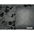 thumbnail image 2 of 7-Pc Autumn Vine Twig Flower Floral Bloom Silhouette Comforter Set Dark Gray Black Queen, 2 of 2