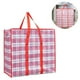thumbnail image 2 of 150g extra grande 70*70*30pp bolsa tejida a cuadros - cuadros rojos Ormromra 2035385-1, 2 of 9
