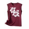 thumbnail image 3 of LSLJS Blouse Sans Manches Imprimée Décontractée pour Femmes, Col Rond, Aguichant, Ajustée, Débardeur pour Femmes, 3 of 4