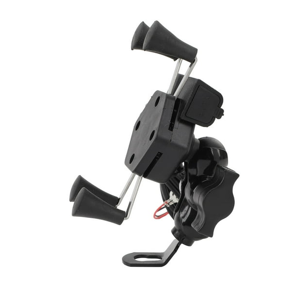 Soporte Para Teléfono De Motocicleta, Práctico Soporte Antivibración Para Teléfono De Bicicleta, Cargador Tipo X Con Rotación De 360 grados Para Bicicletas