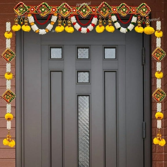 Toran Decoration, Side Hanging, Fabric, Every Occasion, Multicolor, 40 Inches