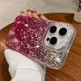 thumbnail image 3 of Sparkling Grid Diamond Pattern Case for iPhone 15 14 13 12 Pro Max Shiny Glitter Luxurious Cover for Women Girls Slim Cases (Pink,for iPhone 13 Pro), 3 of 12