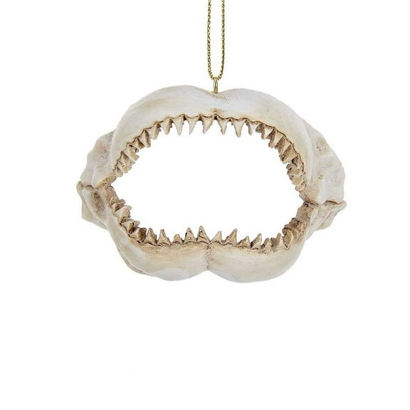 Kurt Adler 2 375" Resin Shark Jaws Ornament