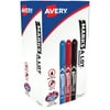 Avery Marks A Lot Permanent Markers, Pen-Style Size, Bullet Tip, 24 Assorted Markers (29856)