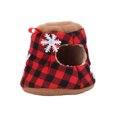 thumbnail image 2 of Winter Warm Bird , Relieve Stress Comfortable Birds Hideaway Sleeping Bed With Snowflake Decoration For Hamsters Tree Stump, 2 of 8
