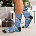 thumbnail image 7 of Vsdgher Lighthouse in Havana Unisex Crew Socks Lightweight Breathable Ventilation Ankle Socks, Mid-calf socks for Daily, 7 of 7