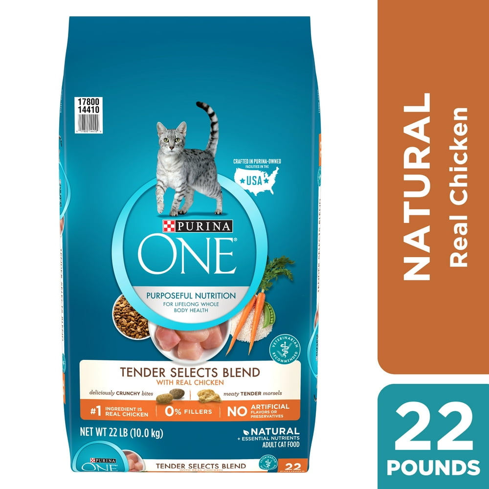 Purina ONE Natural Dry Cat Food, Tender Selects Blend With Real Chicken