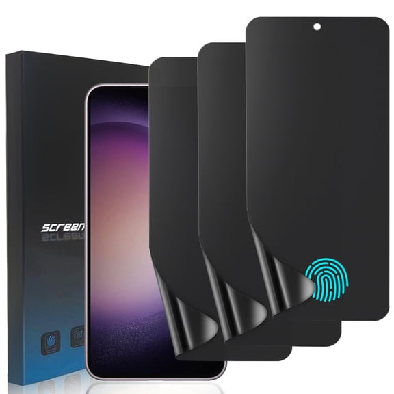 ZYQEEE 3 Pack Matte Privacy Screen Protector for Samsung Galaxy S23, Anti-Glare Anti Fingerprint Flexible TPU Protective Film, Smooth and Responsive Touch,Self-Healing [Not Glass]