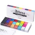 thumbnail image 1 of UCANBE Athena - Paleta de &oacute;leos de pintura corporal facial, flash profesional, no t&oacute;xico, seguro, tatuaje, Halloween, fiesta, artista, kit de pintura de maquillaje para ni&nt, 1 of 7