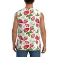 thumbnail image 4 of Goofa Strawberry1 Printed Men's Sleeveless T-Shirt - Athletic Gym Workout Tank Top for Men - Moisture-Wicking, UPF 30+ Quick-Dry Muscle Tee-X-Large, 4 of 8