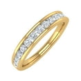 thumbnail image 1 of 1/2 Carat Channel Set Diamond Wedding Band Ring in 14K Yellow Gold (Ring Size 8), 1 of 6
