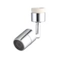 thumbnail image 4 of Aireador de grifo Universal plateado de 720 grados, grifo giratorio de plástico para ahorro de agua, cabezal de pulverización, adaptador extensor de grifo de lavabo, 4 of 5