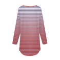 thumbnail image 5 of Fall Clothes for Women Plus Size Women's Loose Round Neck Leaf Print Long Sleeve T-Shirt Top Pullover, 5 of 5