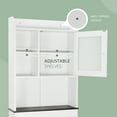 thumbnail image 4 of HomGarden Over The Toilet Storage Bathroom Cabinet Adjustable Organizer 7.3-in Width, White, 4 of 7