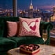 thumbnail image 4 of Specollect 1 Pcs Valentine's Day Heart Pillowcase Linen Sofa Cushion Cover Festive Home Decor for Living Room Bedroom 17.72*17.72 in, 4 of 8