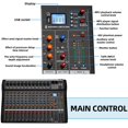 thumbnail image 4 of Professional  Mixer 12 Channel Studio  Console USB MP3 Input 48v Phantom Power DJ Console ,Smart Fader, 4 of 6