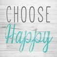 thumbnail image 3 of SD Graphics Studio 20x20 Black Modern Framed Museum Art Print Titled - Choose Happy Square, 3 of 5