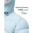 thumbnail image 5 of Wantdo Girls' Coat Warm Winter Jacket Waterproof Puffer Lined Outerwear Jacket Light Blue 14/16, 5 of 10