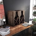 thumbnail image 3 of Aniya 8-Bottle Wood Wine Rack, Reclaimed Oak, 3 of 9