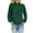 Green, variant on Plus Size Sweater Tops On Seasonal Women's Soild Long Sleeve Thick Knit Pullover Turtleneck Sweater Coat Beige 4(S)