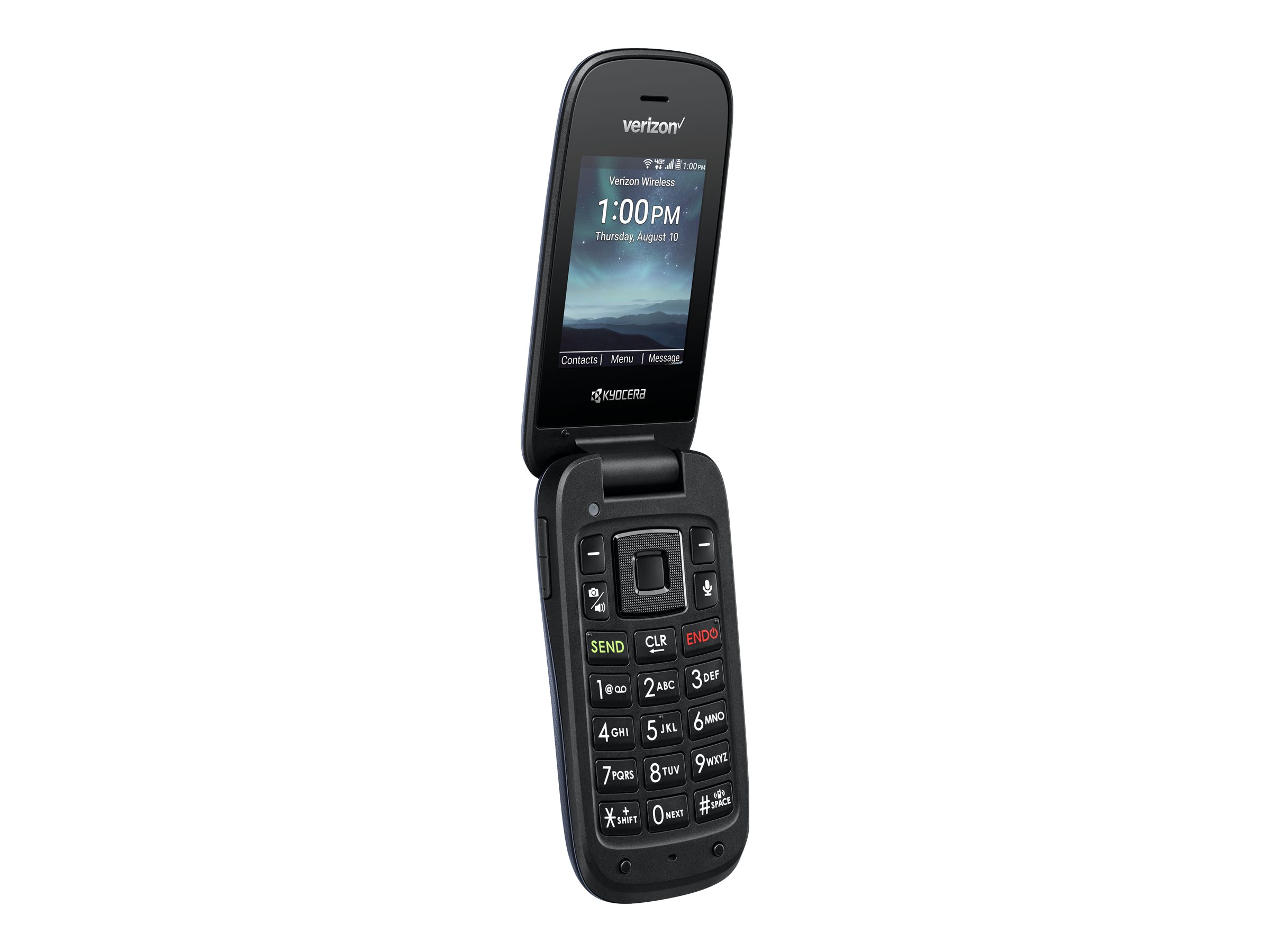 Verizon Kyocera Cadence 16GB Flip Prepaid Cell Phone, Black - Walmart.com