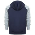 thumbnail image 4 of Nebwoak Mens Hoodie Jackets Zip up- Long Sleeve Lightweight Quick-Dry Casual Track Jacket Navy Size M, 4 of 7