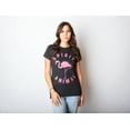 thumbnail image 2 of Womens Flamingo Spirit Animal T shirt Cool Funny Gift Cute Vintage Graphic Tee Womens Graphic Tees, 2 of 7