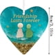 thumbnail image 3 of Corazón de cristal marino hecho a mano | Recuerdo de amistad eterna | Decoración para el hogar con cristal marino reciclado para la sala de estar, 3 of 5